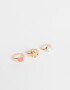Sets Anillos Con corazón Set De Anillos - Dorado