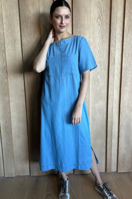 Vestido Arrecife Denim Celeste