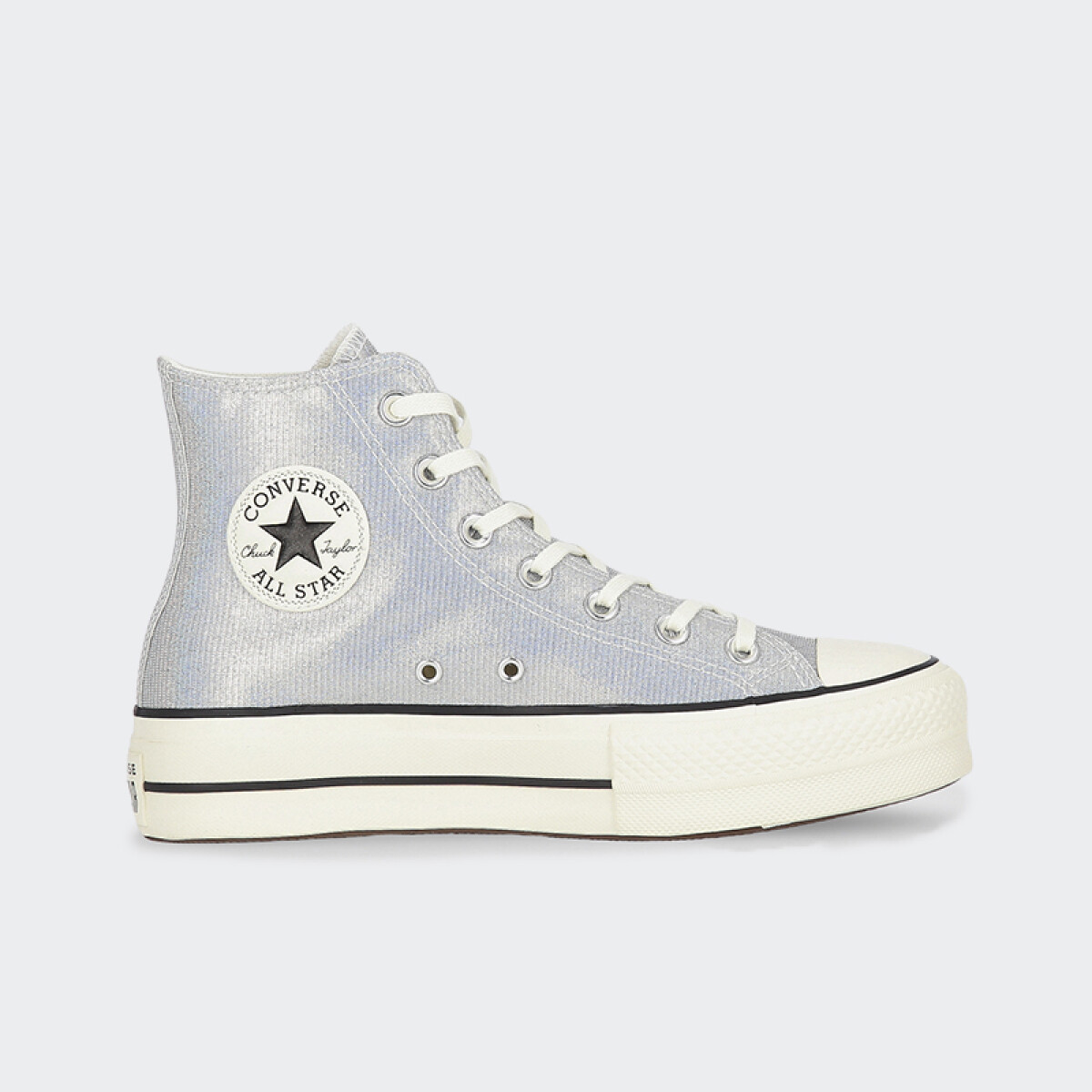 Championes Converse Chuck Taylor All Star Lift Platform - Core Black/ftwr White/matte Silver 