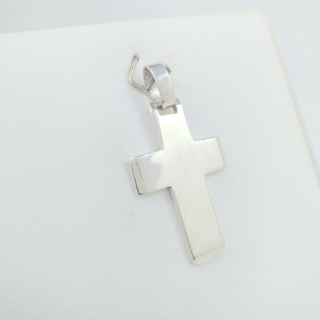 Cruz de plata 925 bombé Largo 3 cm