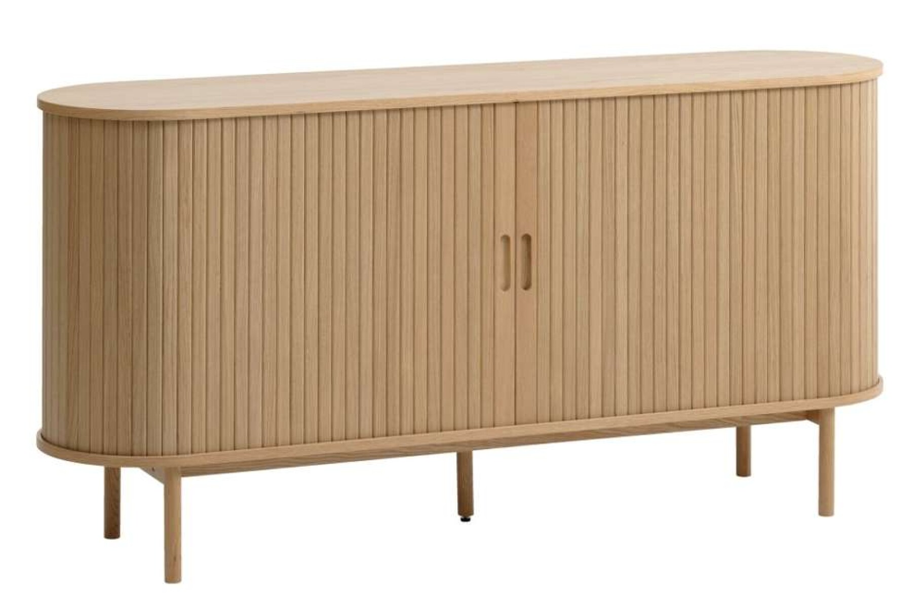 Aparador Lyngvig 160Cm 2 Puertas Persiana - Roble Natural 