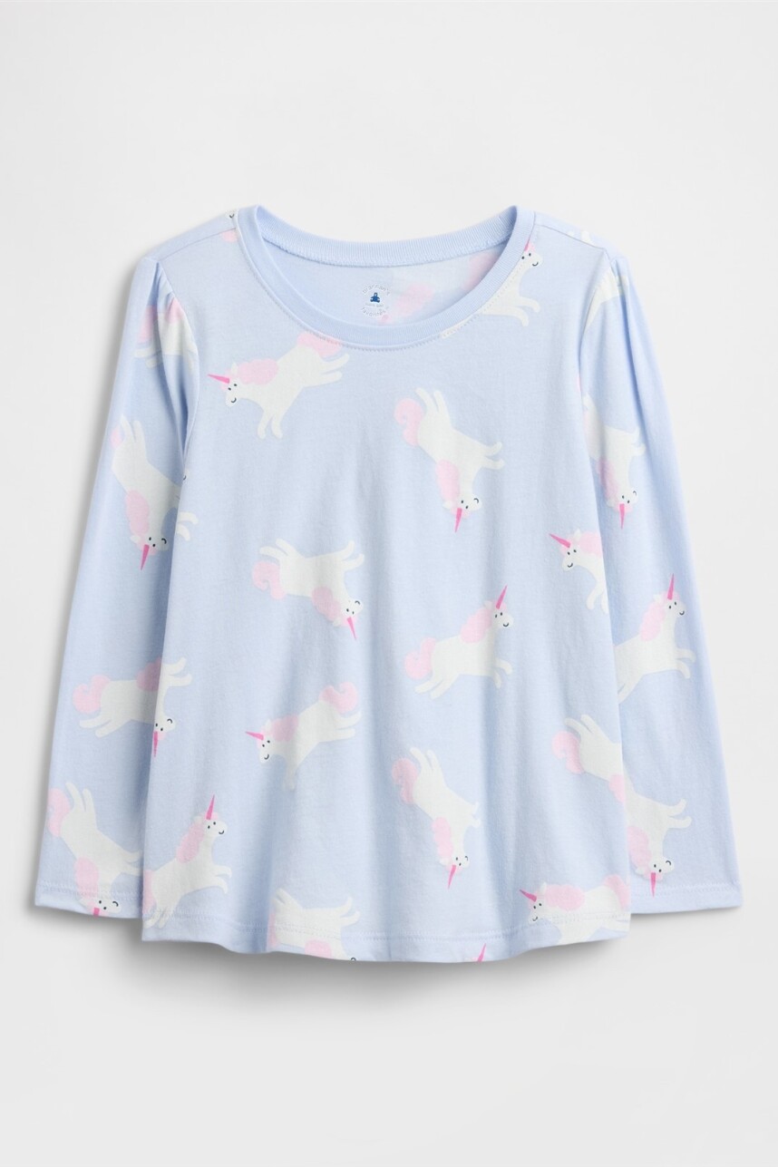 Remera Gráfico Toddler Niña Serene Blue