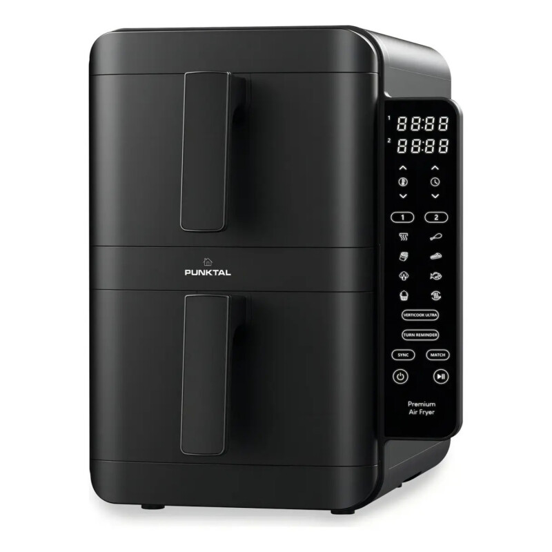 Freidora Sin Aceite Doble 4 + 4 Lts 2400w Digital Freidora Sin Aceite Doble 4 + 4 Lts 2400w Digital