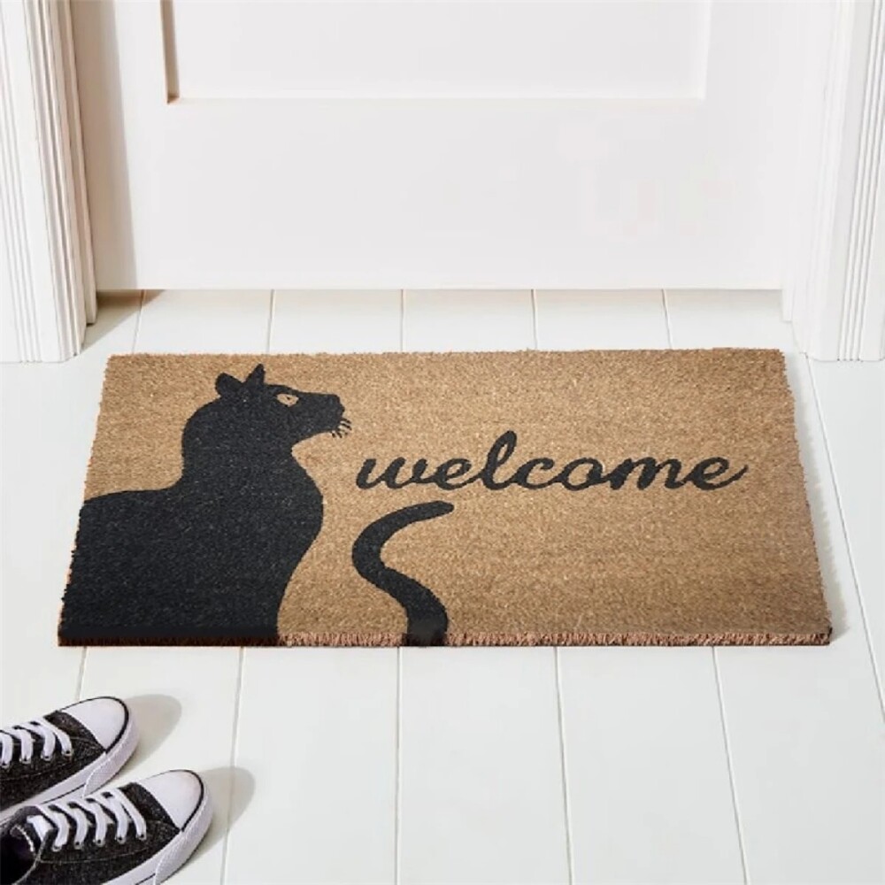 Felpudo Coco - 40x60 cm Welcome Gato