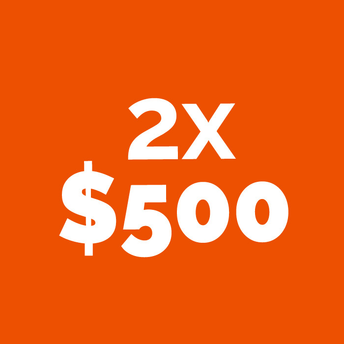 Promo 2x500