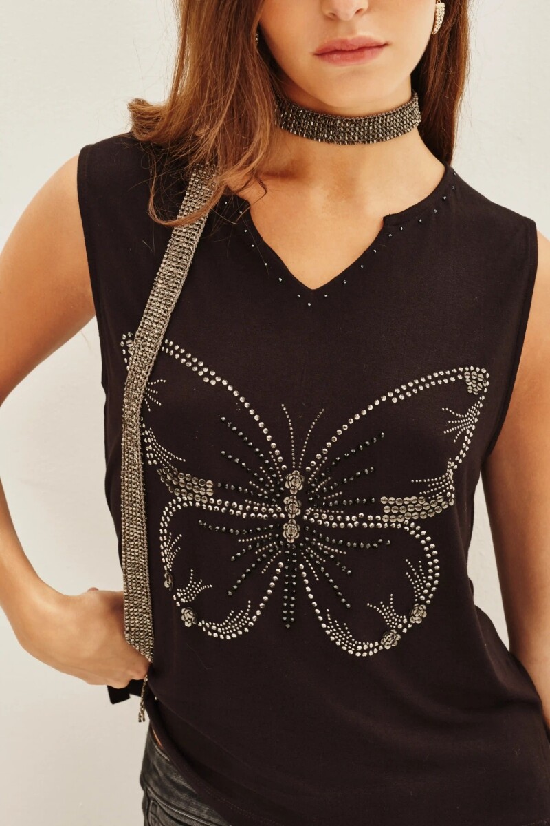 Musculosa Fly Glow Negro