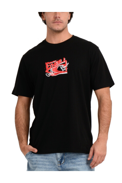 Remera O'Neill Brush Wave Negro