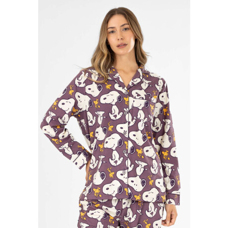 Pijama purple sn americano Lila