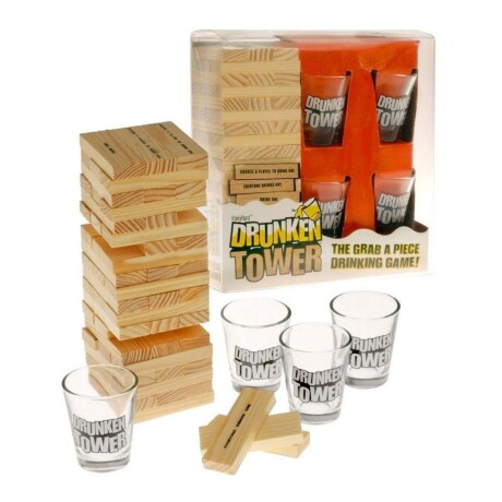 TORRE DE MADERA DRUNKEN TOWER JUEGO DE MESA PARA FIESTAS TORRE DE MADERA DRUNKEN TOWER JUEGO DE MESA PARA FIESTAS