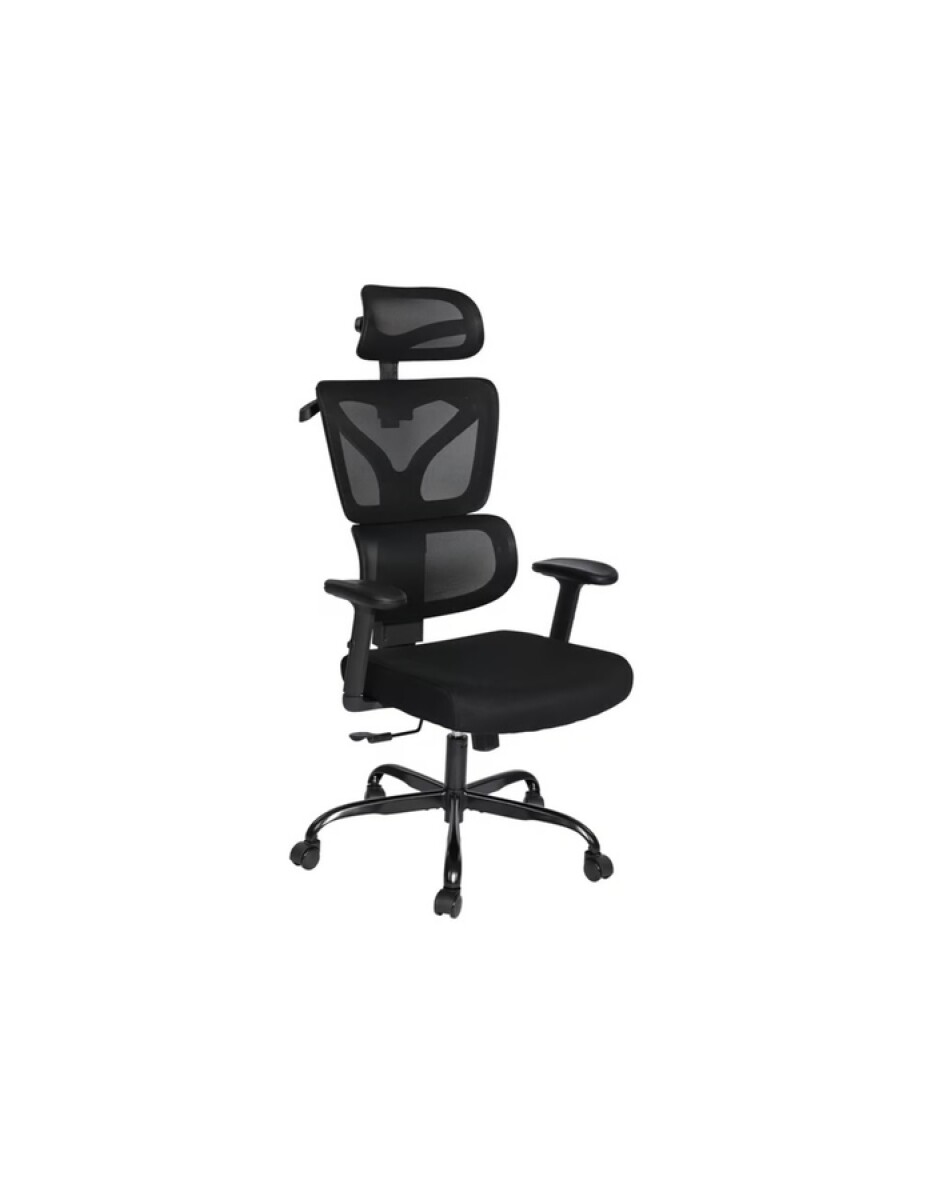 Silla de escritorio Ergonómica negra Melissa 