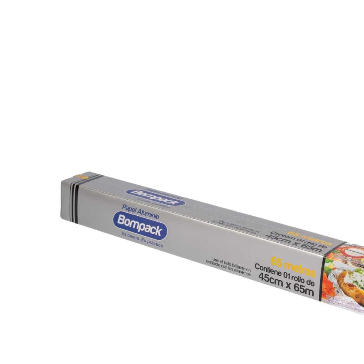 PAPEL ALUMINIO PREMIUM, 45CM X 4MT 