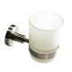 PORTA VASO VIDRIO METAL ROMA GRIS BRUSHED NICKEL SATINADO GRIS-BRUSHED NICKEL