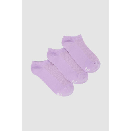 Nuevo pack x 3 deportiva colores lisos Iris lila