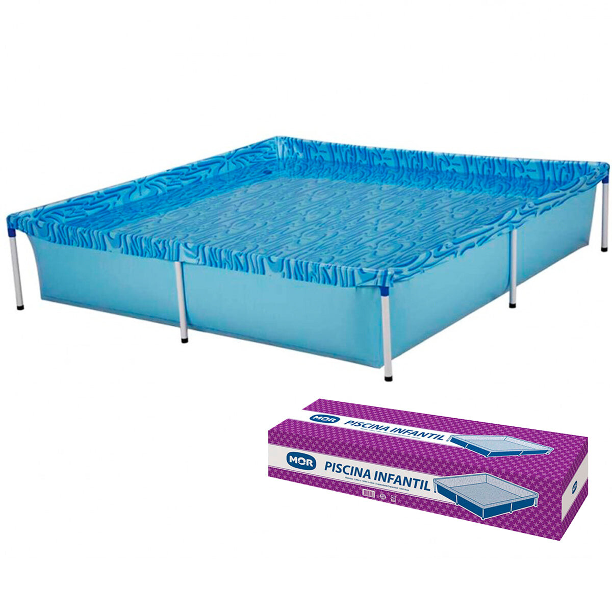 Piscina Mor Estructural Infantil 1500Lts 189x189x42cm 