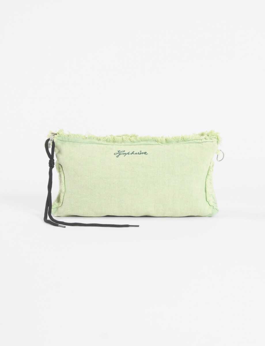 Estuche bordado - verde 