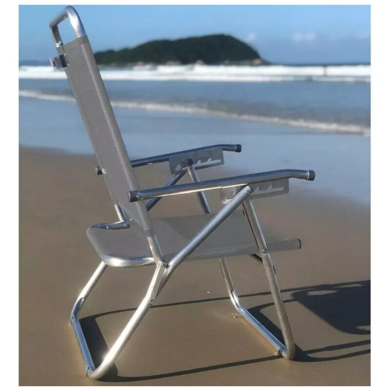 Sillón Aluminio Reforzado King Zaka Gris