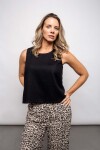 Blusa Blanca Negro