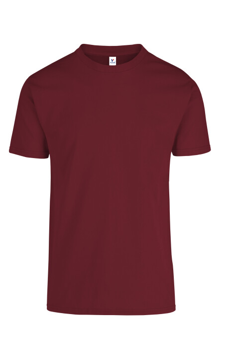 Camiseta a la base peso medio bordeaux