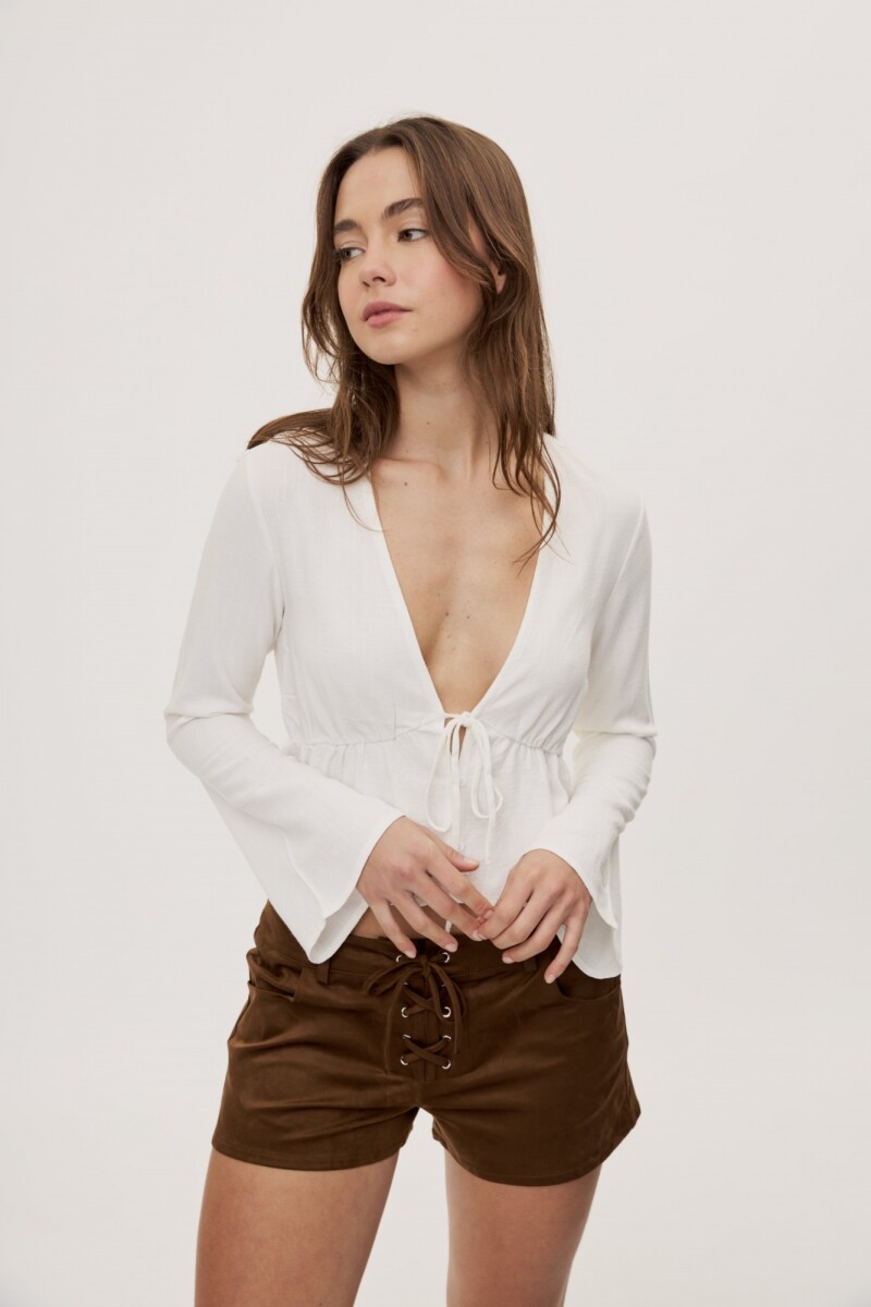 BLUSA HERMES Blanco
