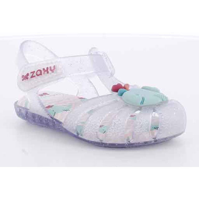 Sandalias Infantiles Zaxy Fundo Mar Baby Transparente - Brillantina
