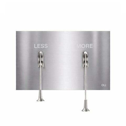 Placa pulsador Less Is More cromo brillo OLI Placa Pulsador Less Is More Cromo Brillo Oli