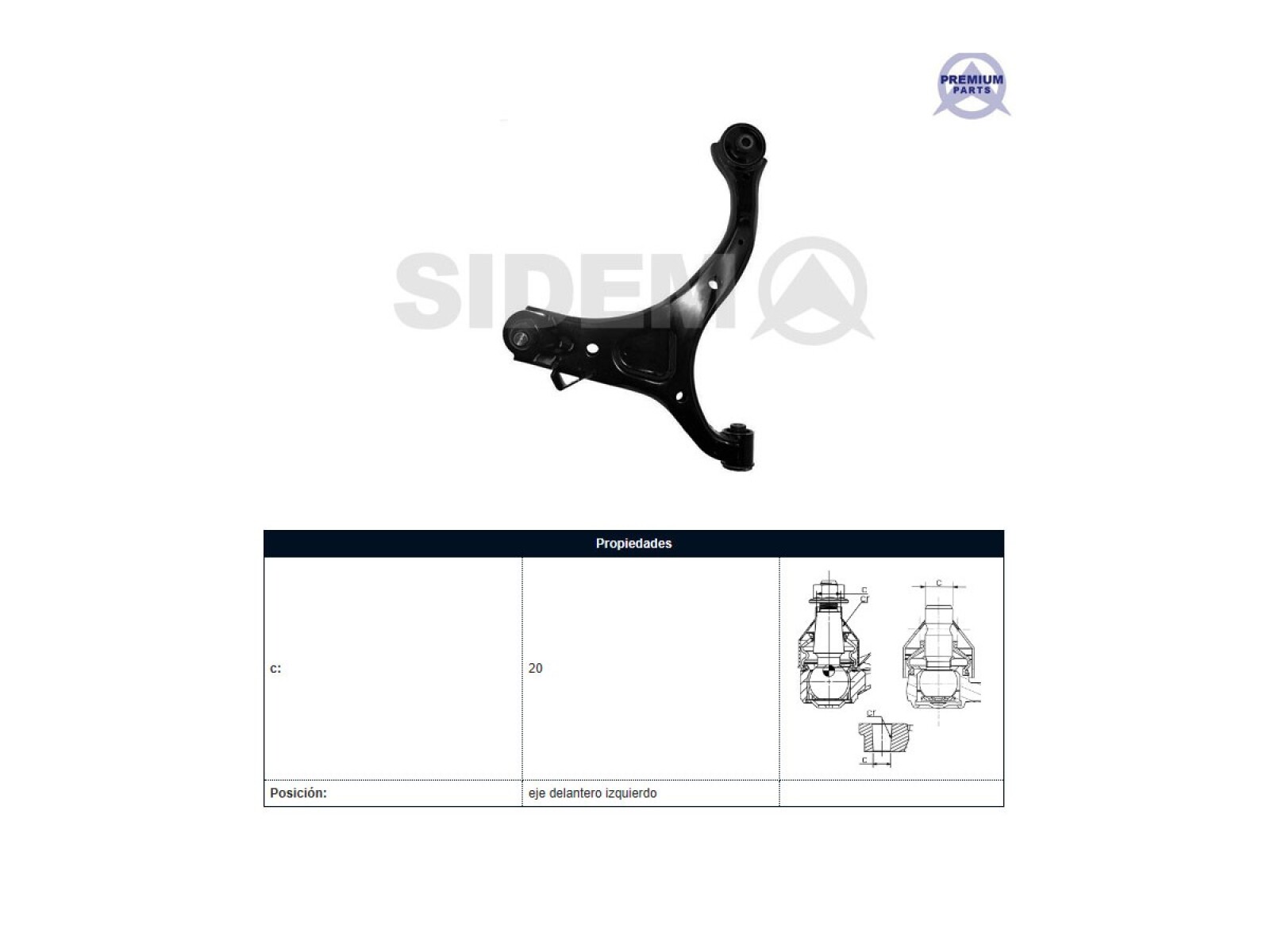 Parilla De Suspension Del Hyundai Santa Fe, Kia Sorento 04-25 Izq 