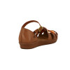 Country Sandalia C/talon Cuero Y Capellada Tiras Cuero Telha-mix
