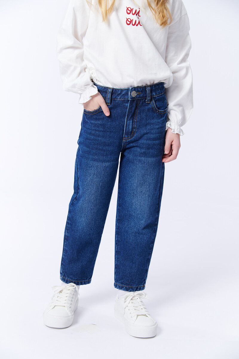 Pantalón Jean Slouchy Azul Medio