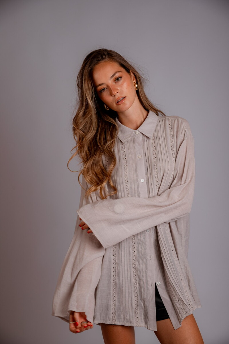 Camisa Zaira (PRE VENTA) - beige 
