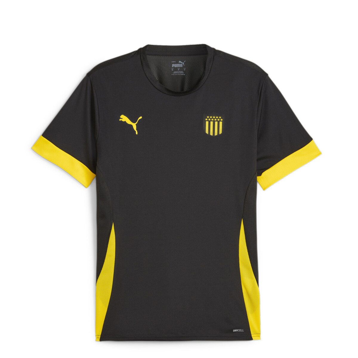 Remera Infantil Puma Peñarol Matchday - Negro - Amarillo 