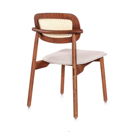 SILLA DE COMEDOR RATTAN-Y-MADERA NATURAL-BEIGE DANIELLE