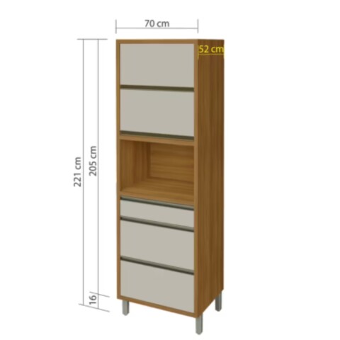 Armario Baronesa 2 puertas 3 cajones Off White Armario Baronesa 2 Puertas 3 Cajones Off White