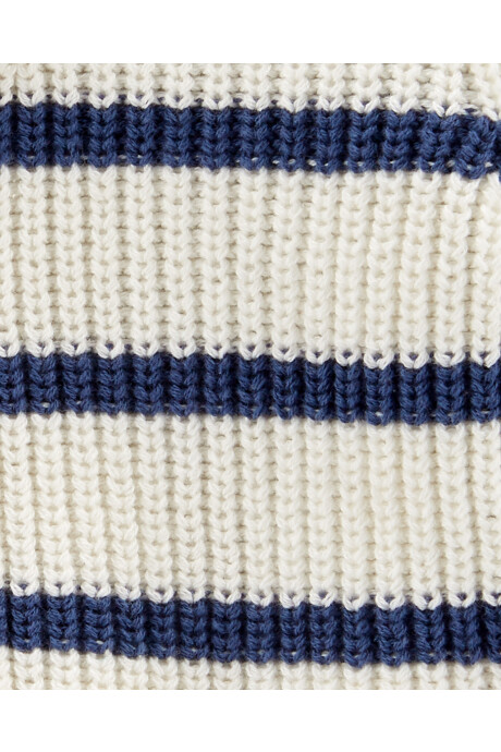 Saco de punto de algodón diseño a rayas Sin color