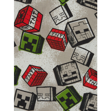 Juego Funda Nordica Minecraft 155X220 Gris