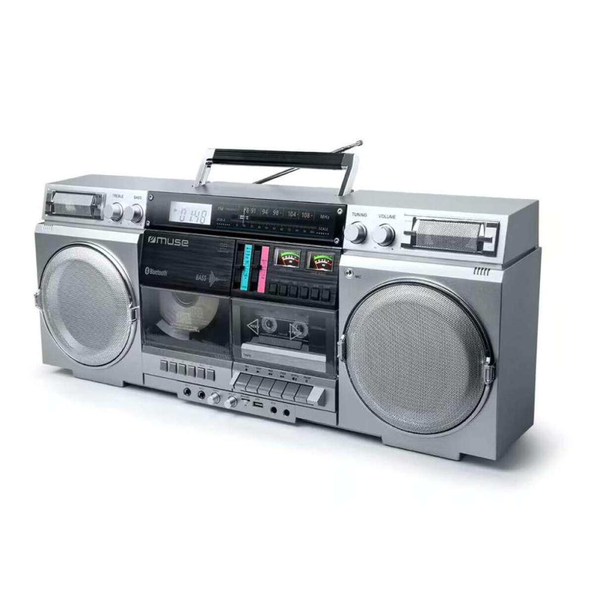 Radio Grabador Cd Muse M380gbs Usb - Silver 