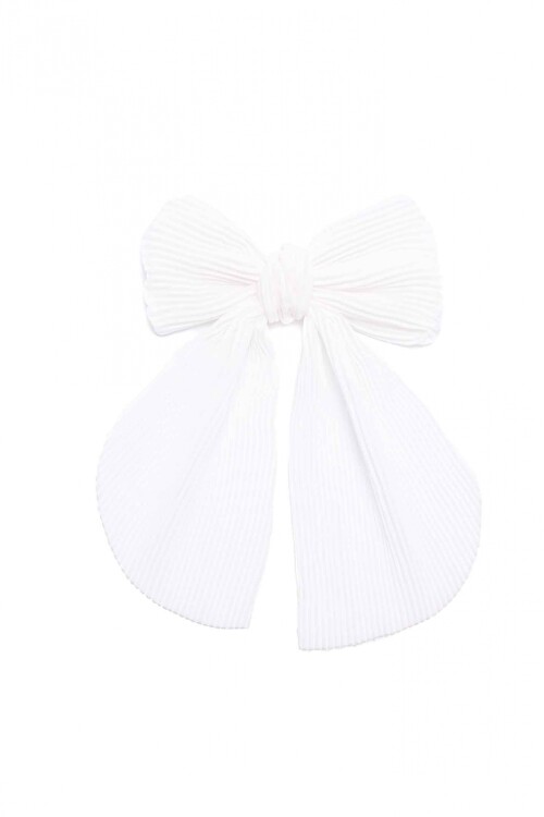 Broche Plizado Blanco