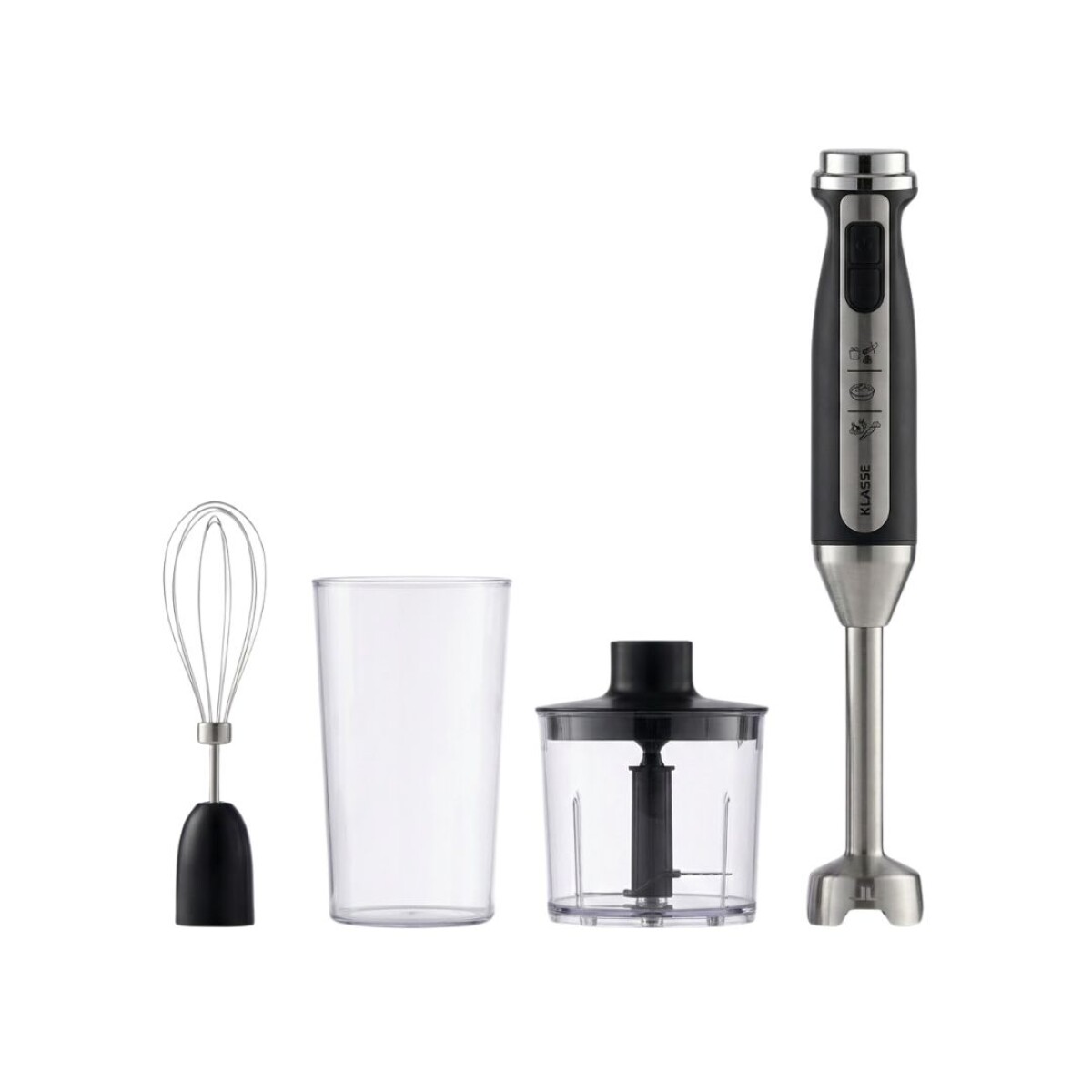 Mixer de acero inoxidable Klasse | 3 En 1 | Batidor, picador y vaso medidor 