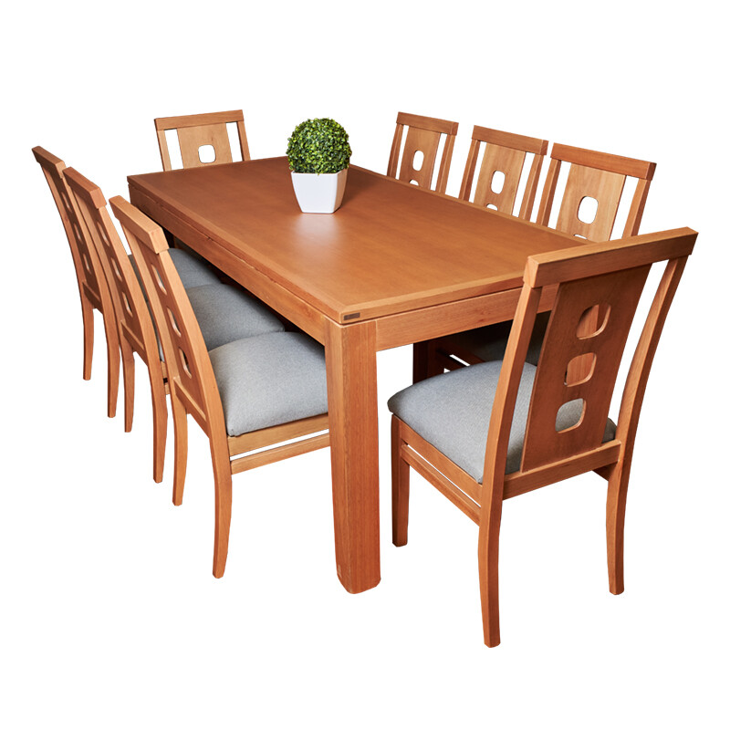 Juego de Comedor Mesa Recta 8 Sillas Tablero Juego de Comedor Mesa Recta 8 Sillas Tablero
