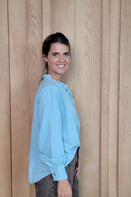 Blusa Sur Denim Celeste