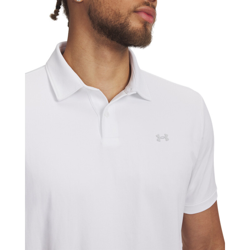 UA Drive Sport Pique Polo-GRN WHT-100