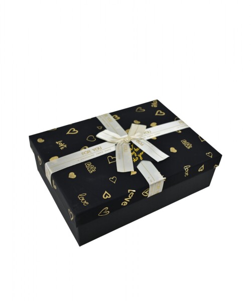 Caja rigida - 18x25x7,5 cm - For You NEGRO