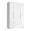Ropero Maximus Plus 4 Puertas 4 Cajones Blanco