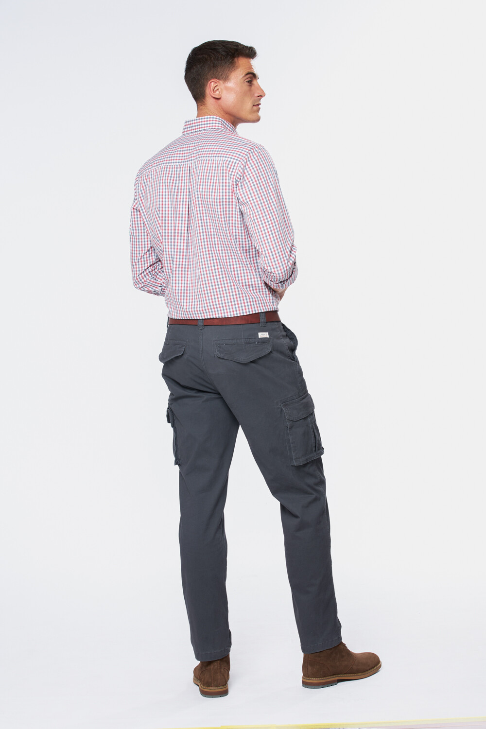 PANTALÓN CARGO Gris Oscuro