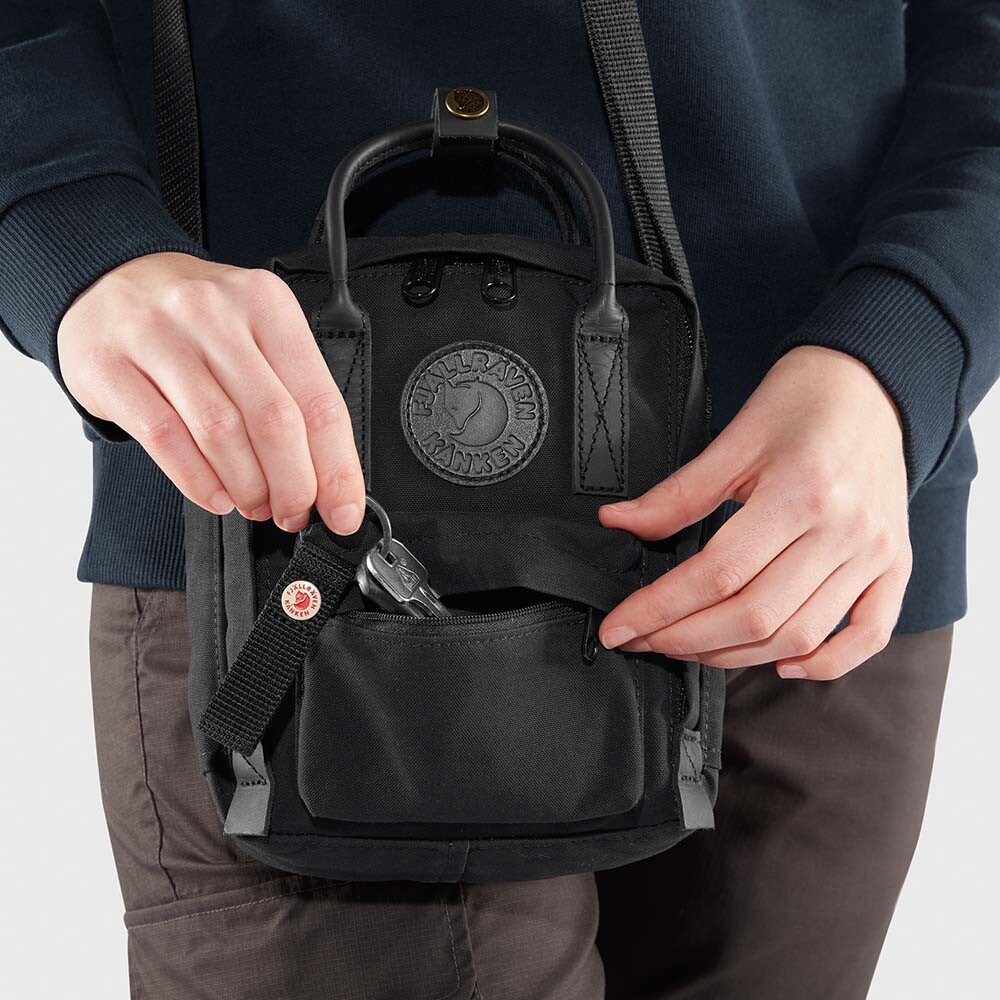 Crossbody Fjallraven Kanken No. 2 Black Sling Unisex Black