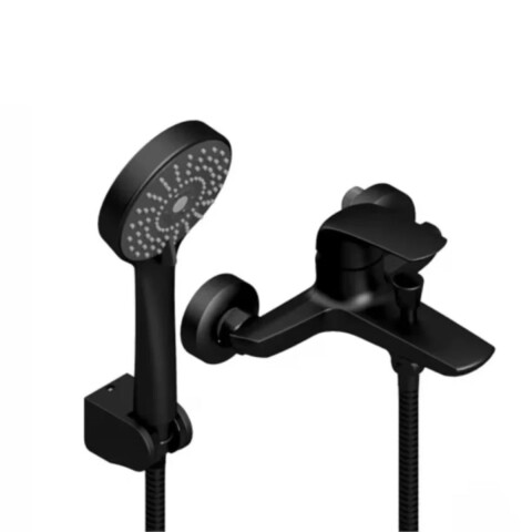 Grifería de ducha Monocomando exterior con transferencia Epuyen negro mate Grifería De Ducha Monocomando Exterior Con Transferencia Epuyen Negro Mate