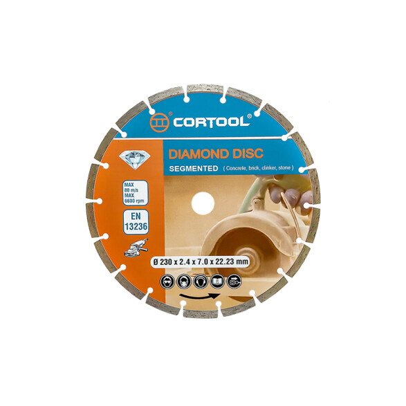 Disco diamantado segmentado 230x7x22,2x2,6 mm CT1108