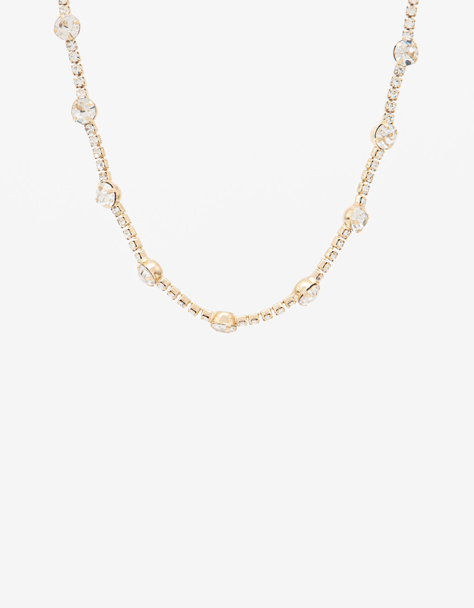 Collares Cortos Strass 