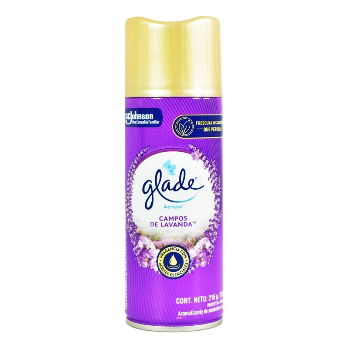 Desodorante de ambiente en aerosol Glade 255cc Lavanda 