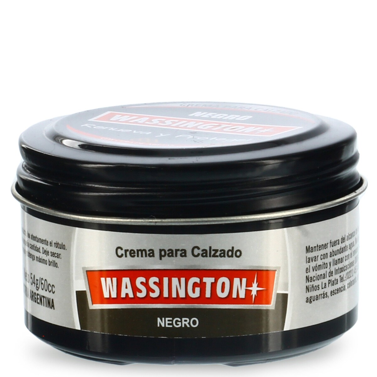 Limpiador Wassington Crema Para Calzado - Negro 