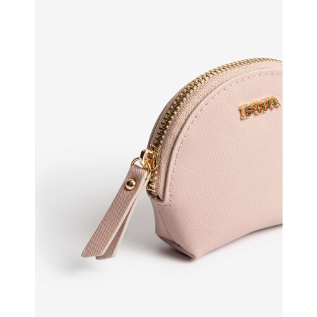 Monedero Con Cierre Cremallera Rosa Piel